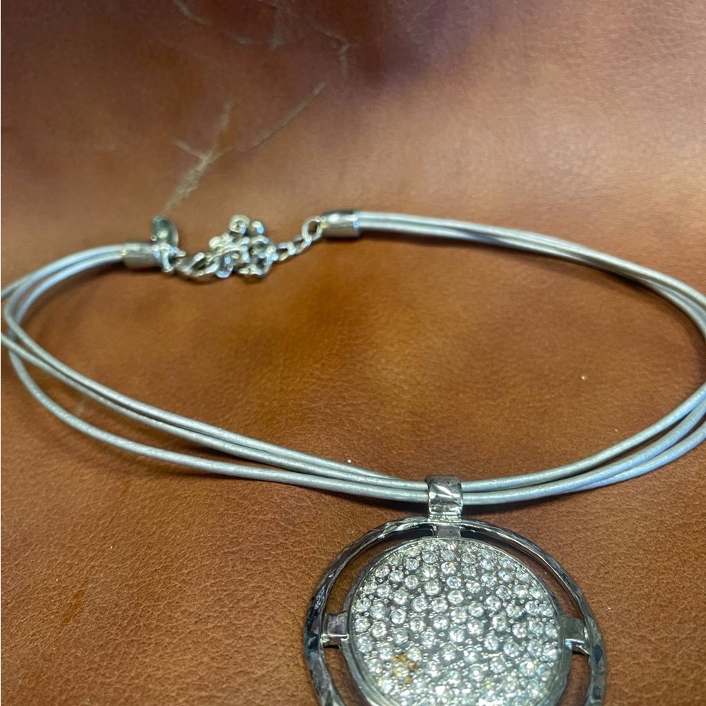 Elegant Silver Pendant Necklace with Earrings included - Chico Necklace